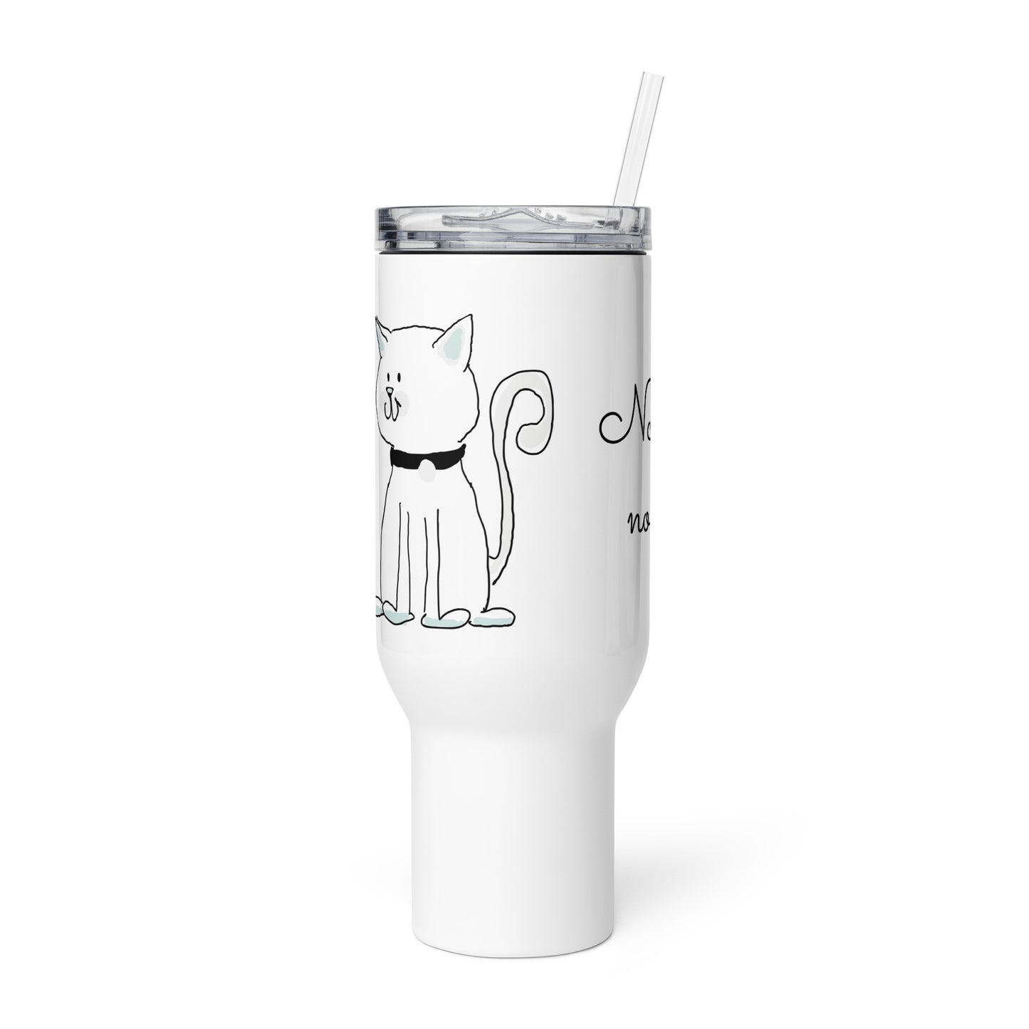 Travel mug with a handle