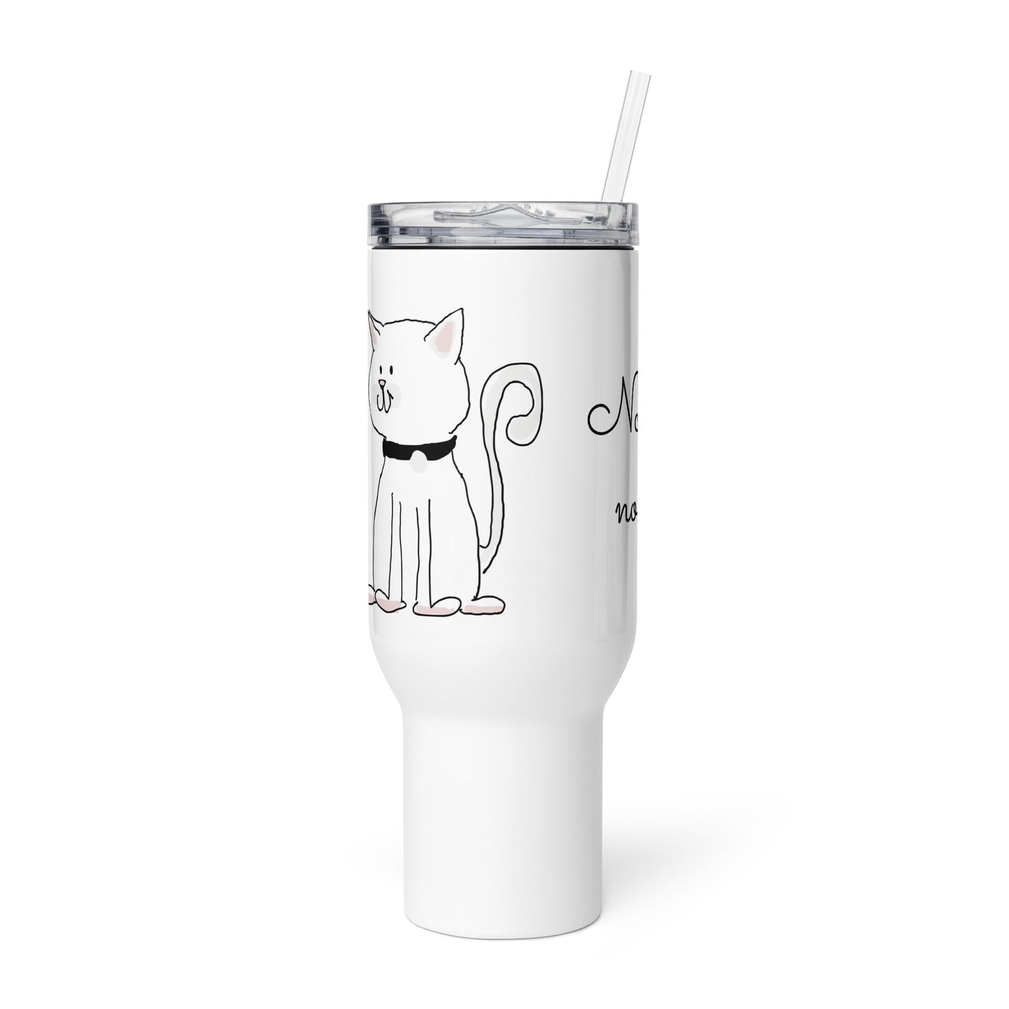 Travel mug with a handle