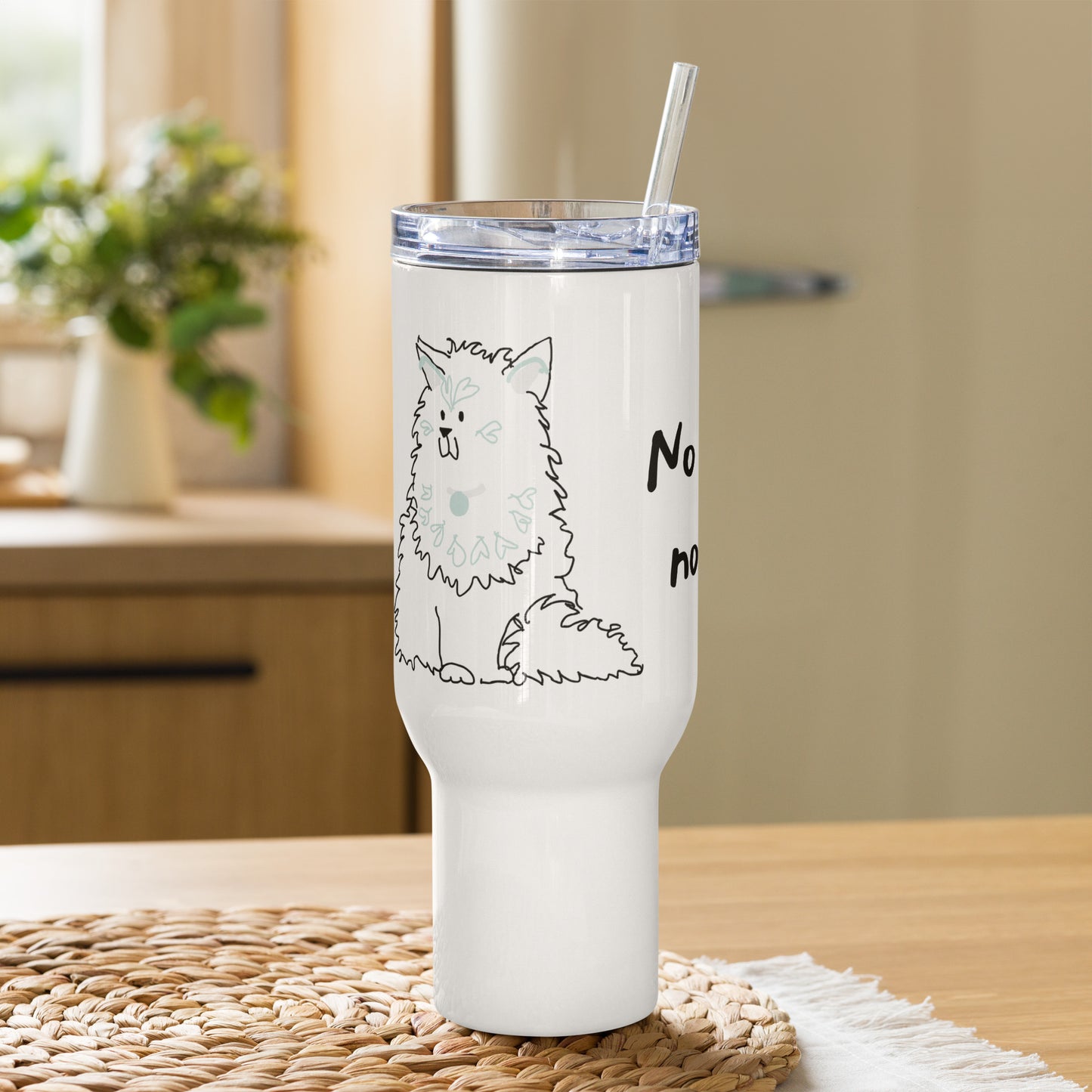 Travel mug with a handle