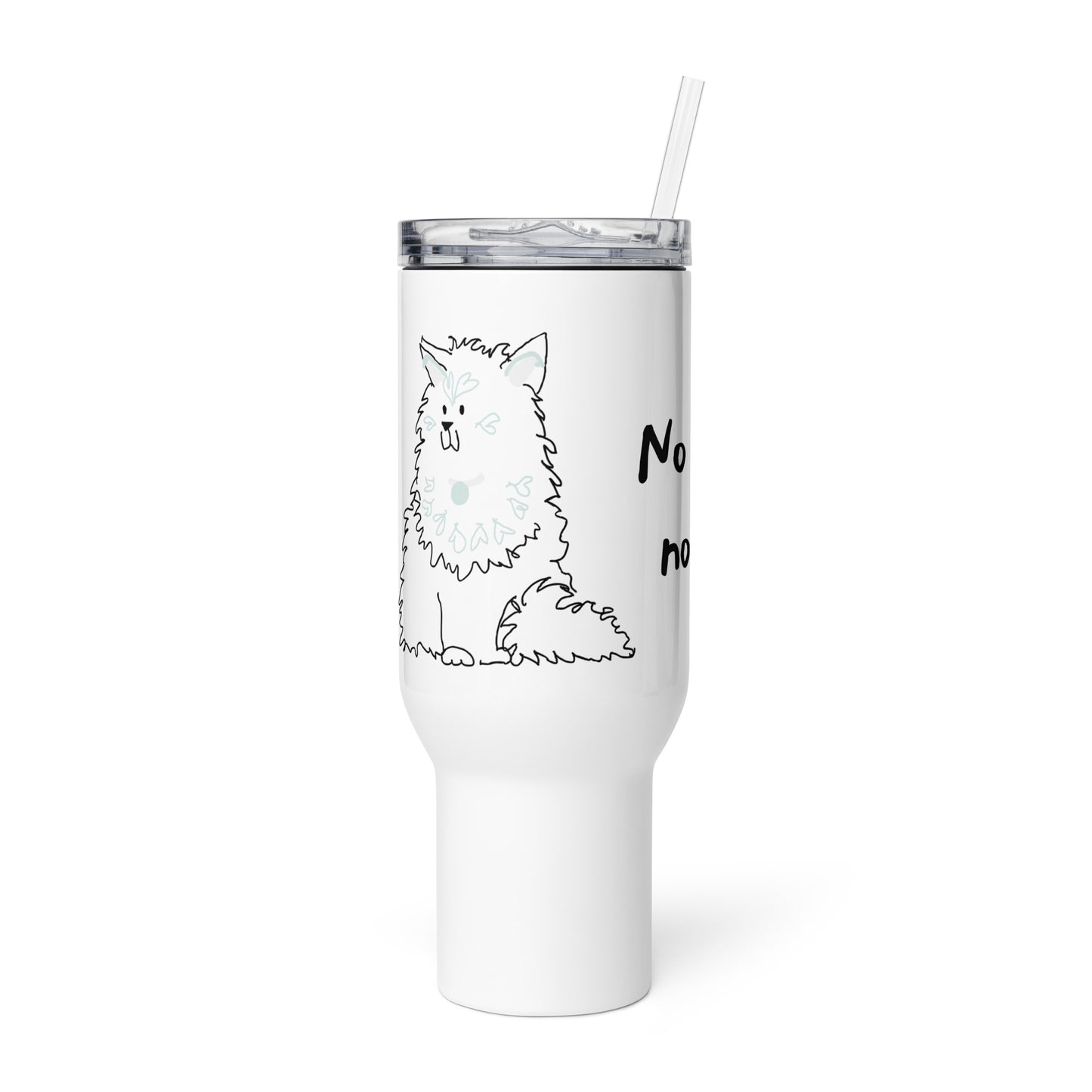 Travel mug with a handle
