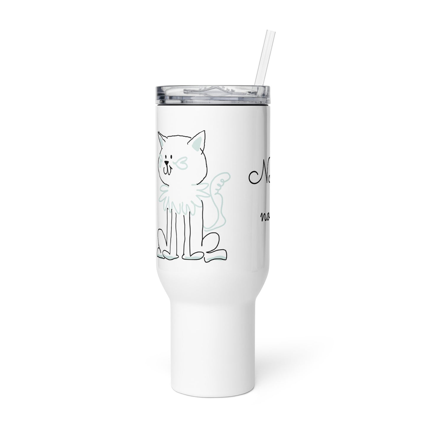 Travel mug with a handle