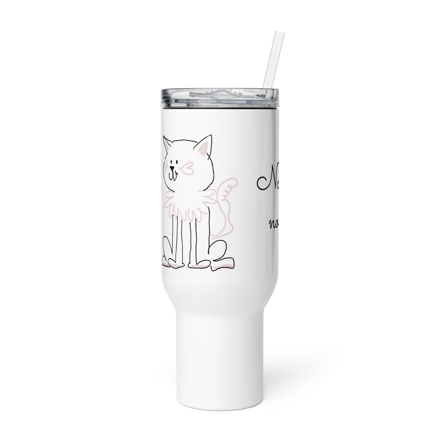 Travel mug with a handle