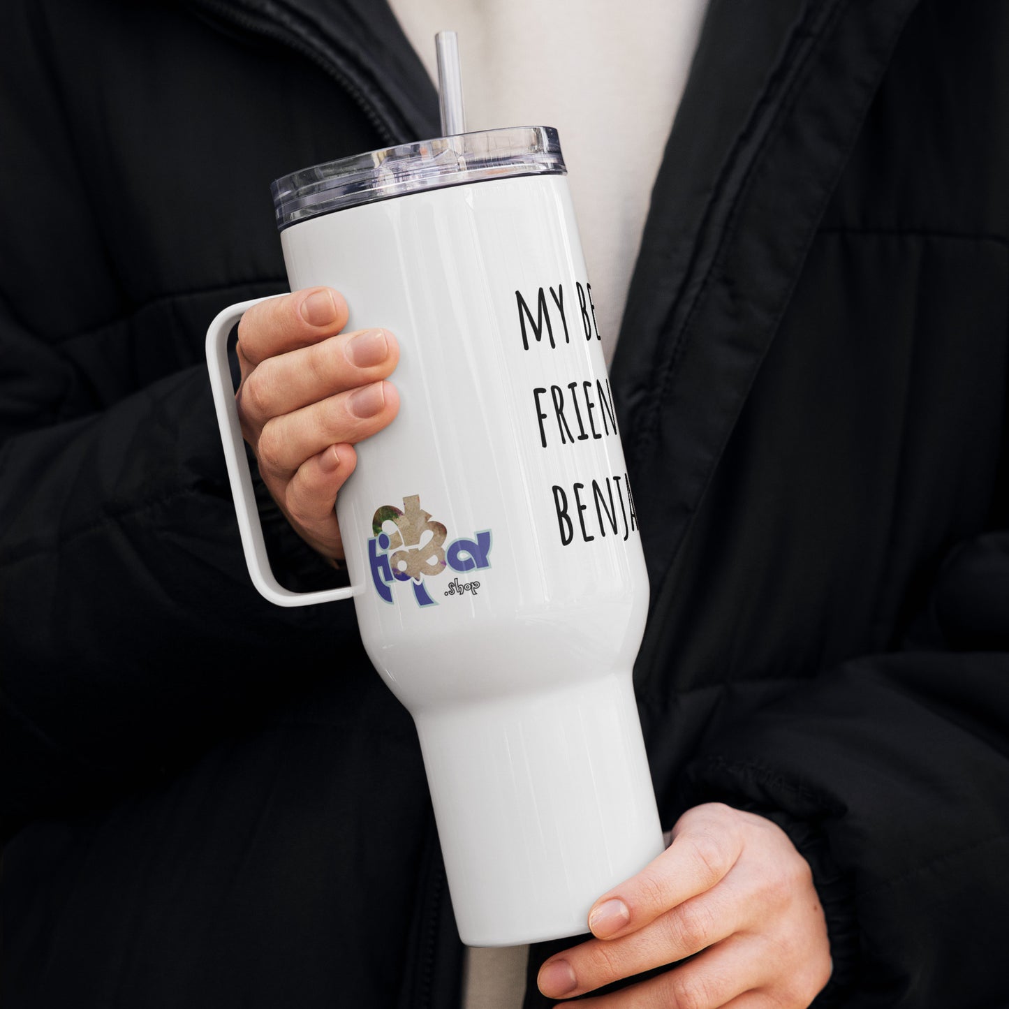 Travel Mug (40oz, 1183ml) + Benjamin