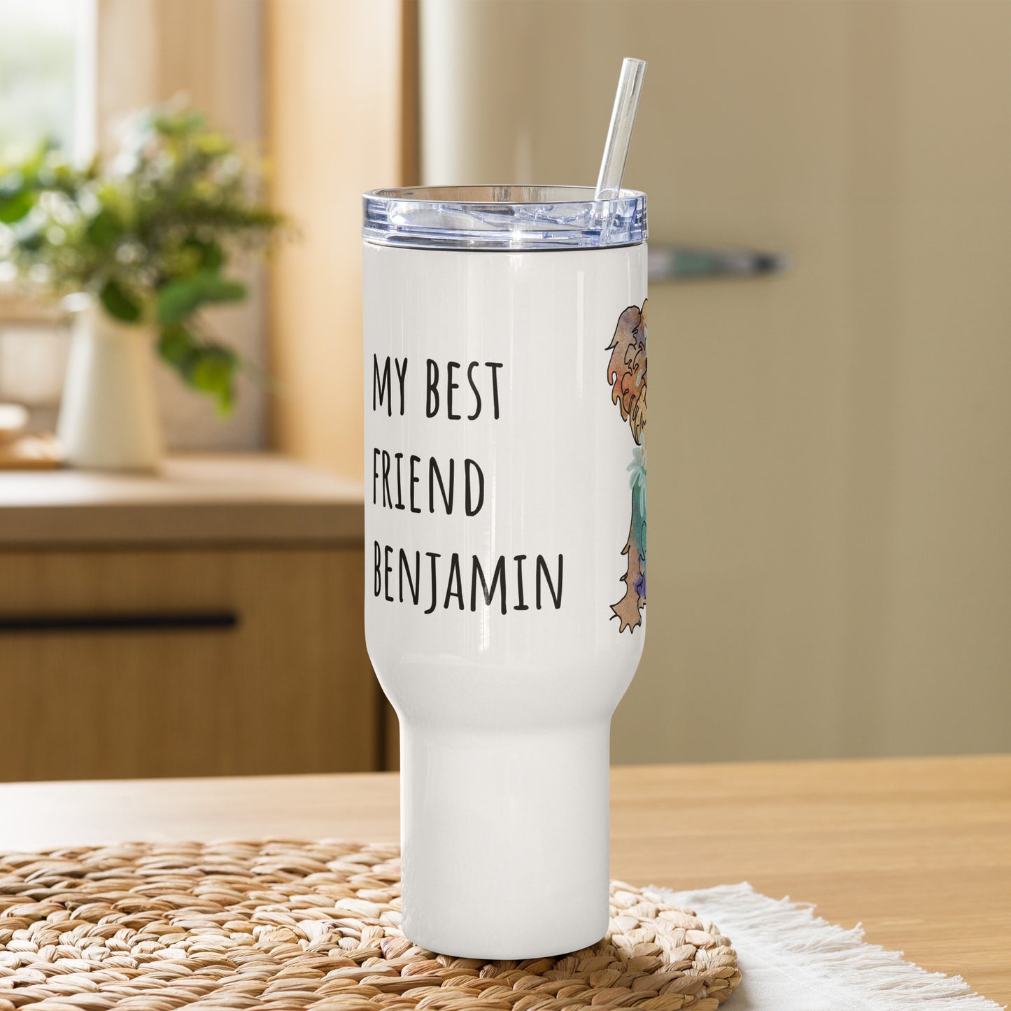 Travel Mug (40oz, 1183ml) + Benjamin