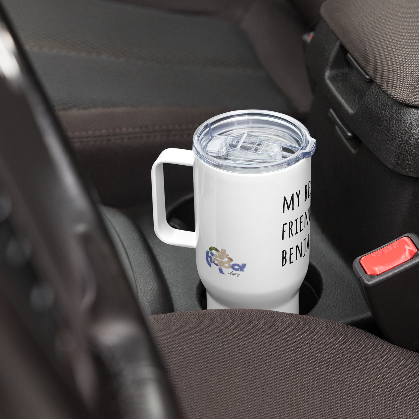 Travel Mug (25oz, 739ml) + Benjamin