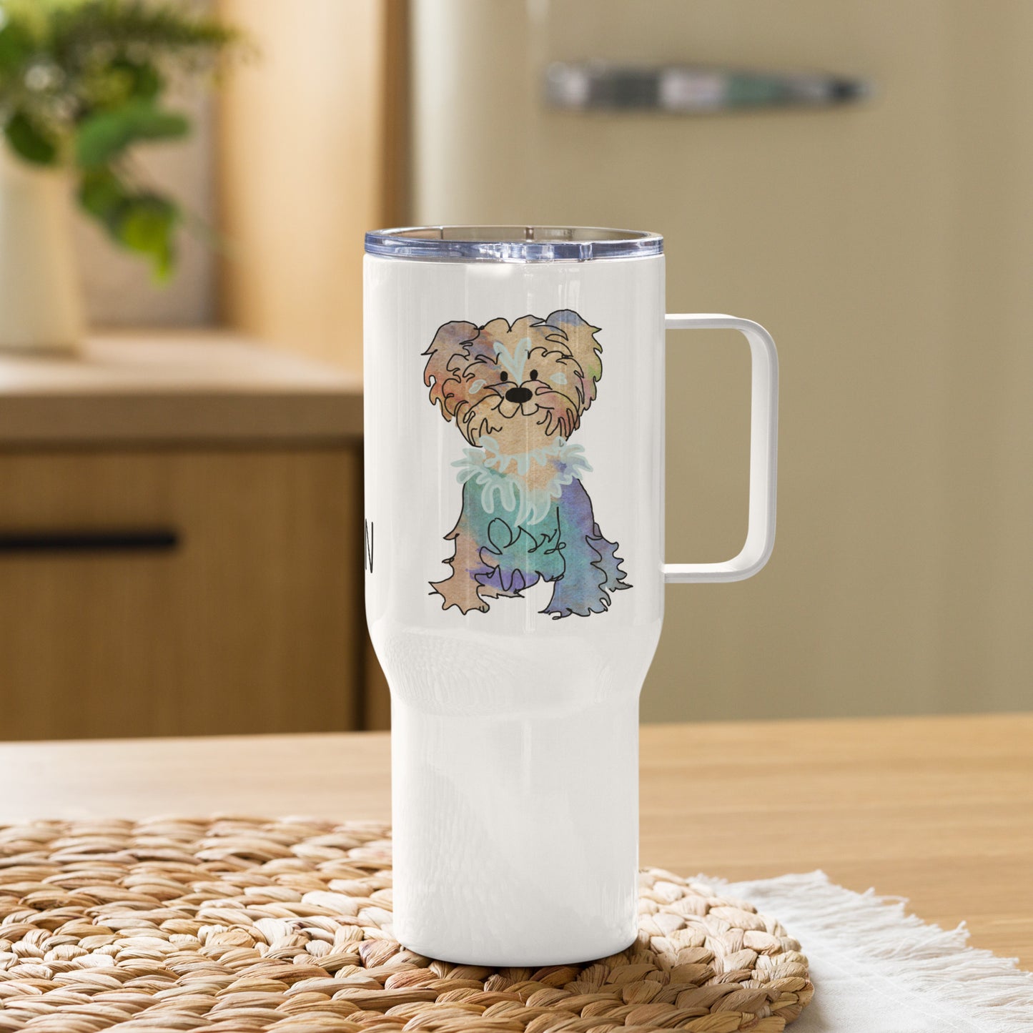 Travel Mug (25oz, 739ml) + Benjamin