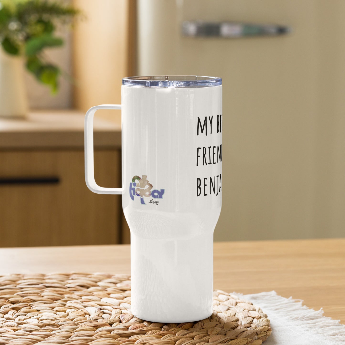 Travel Mug (25oz, 739ml) + Benjamin