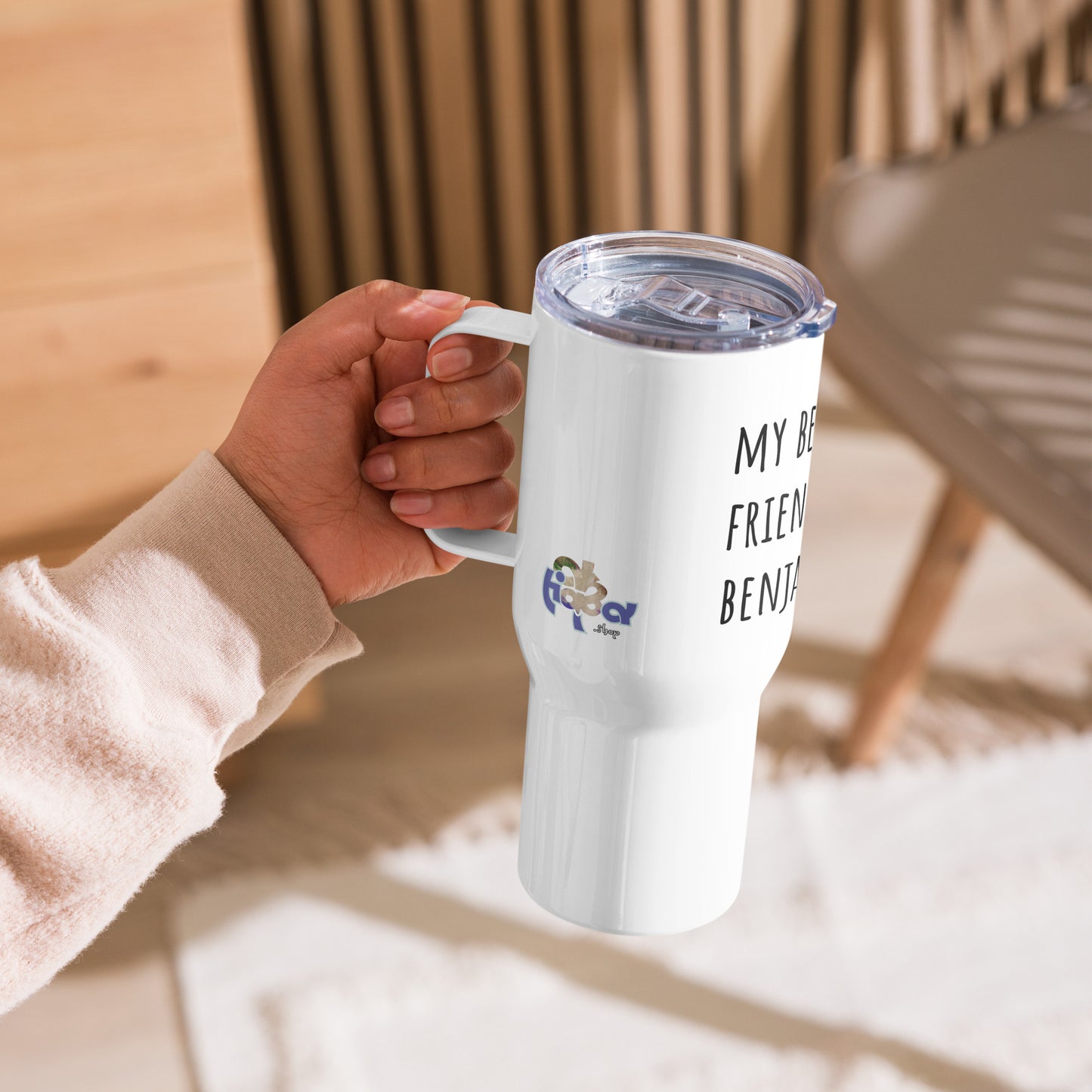 Travel Mug (25oz, 739ml) + Benjamin