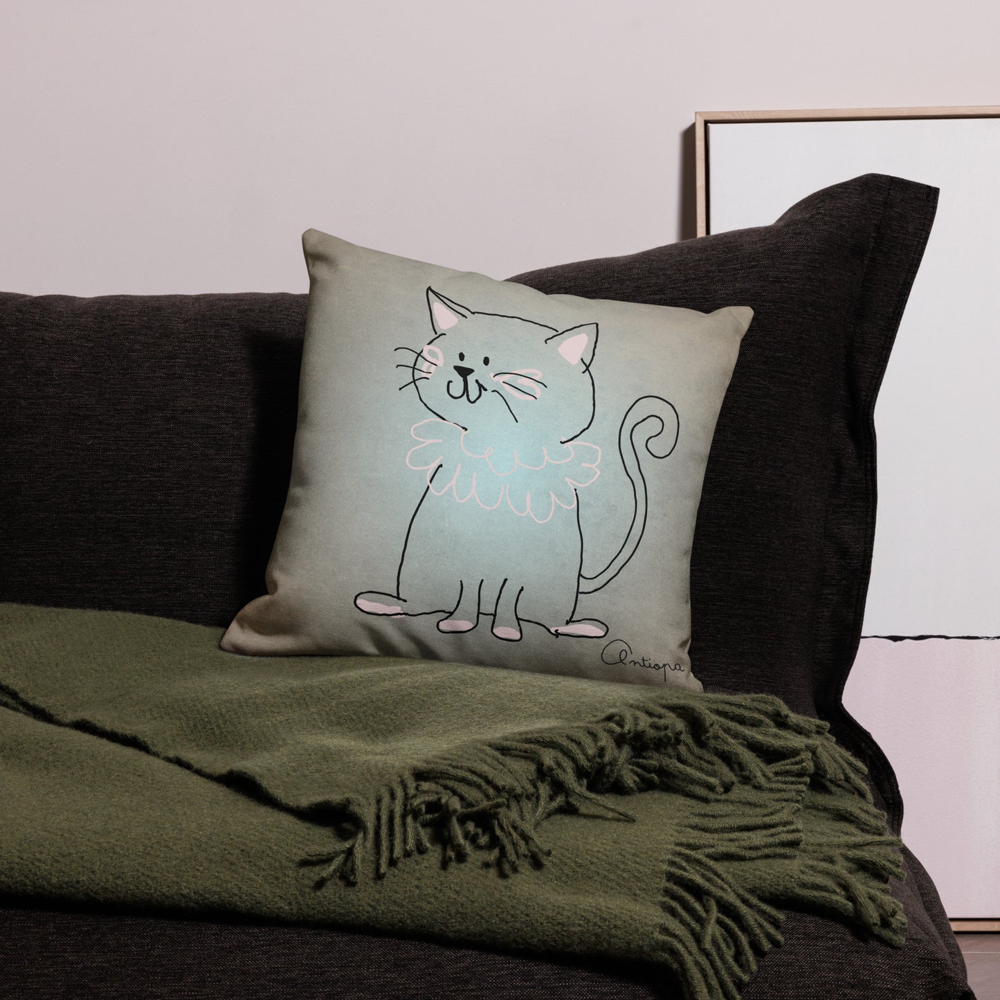 Premium Pillow Case + Cats