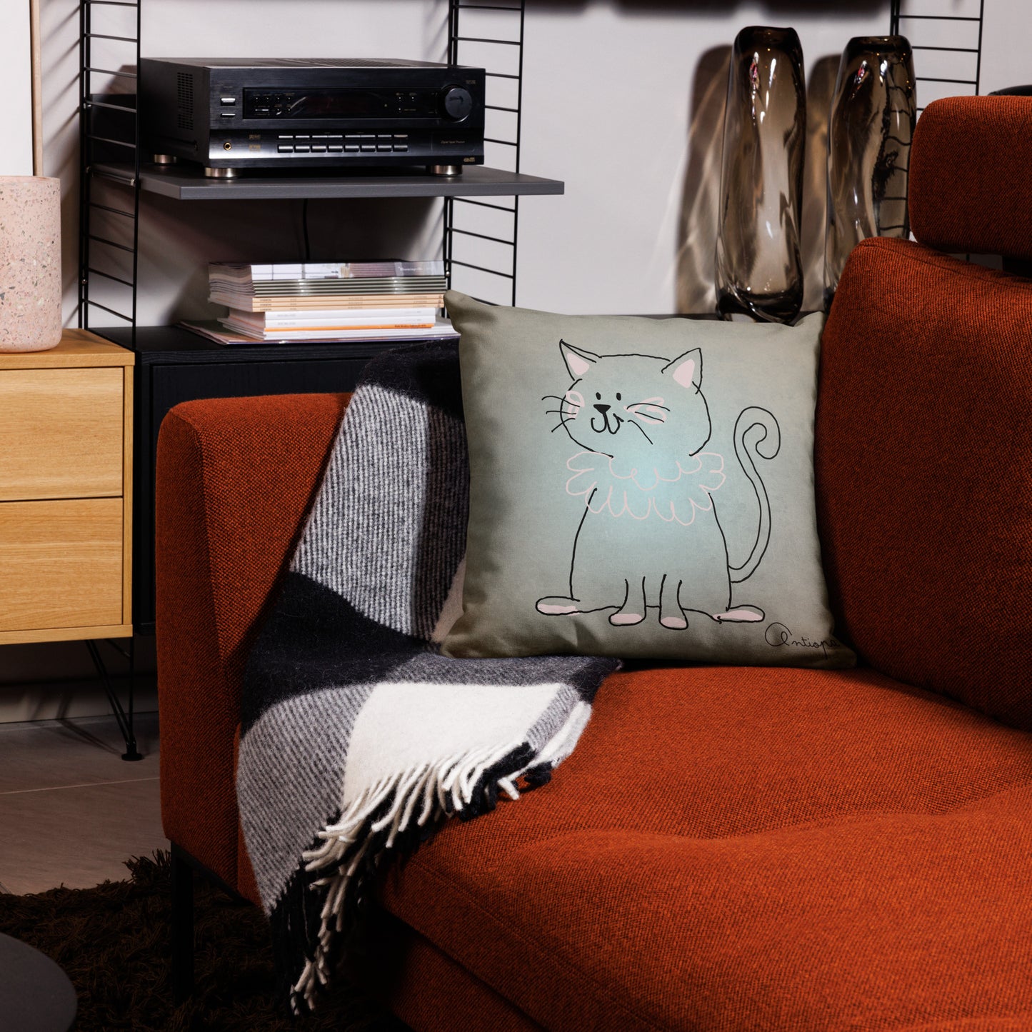 Premium Pillow Case + Cats