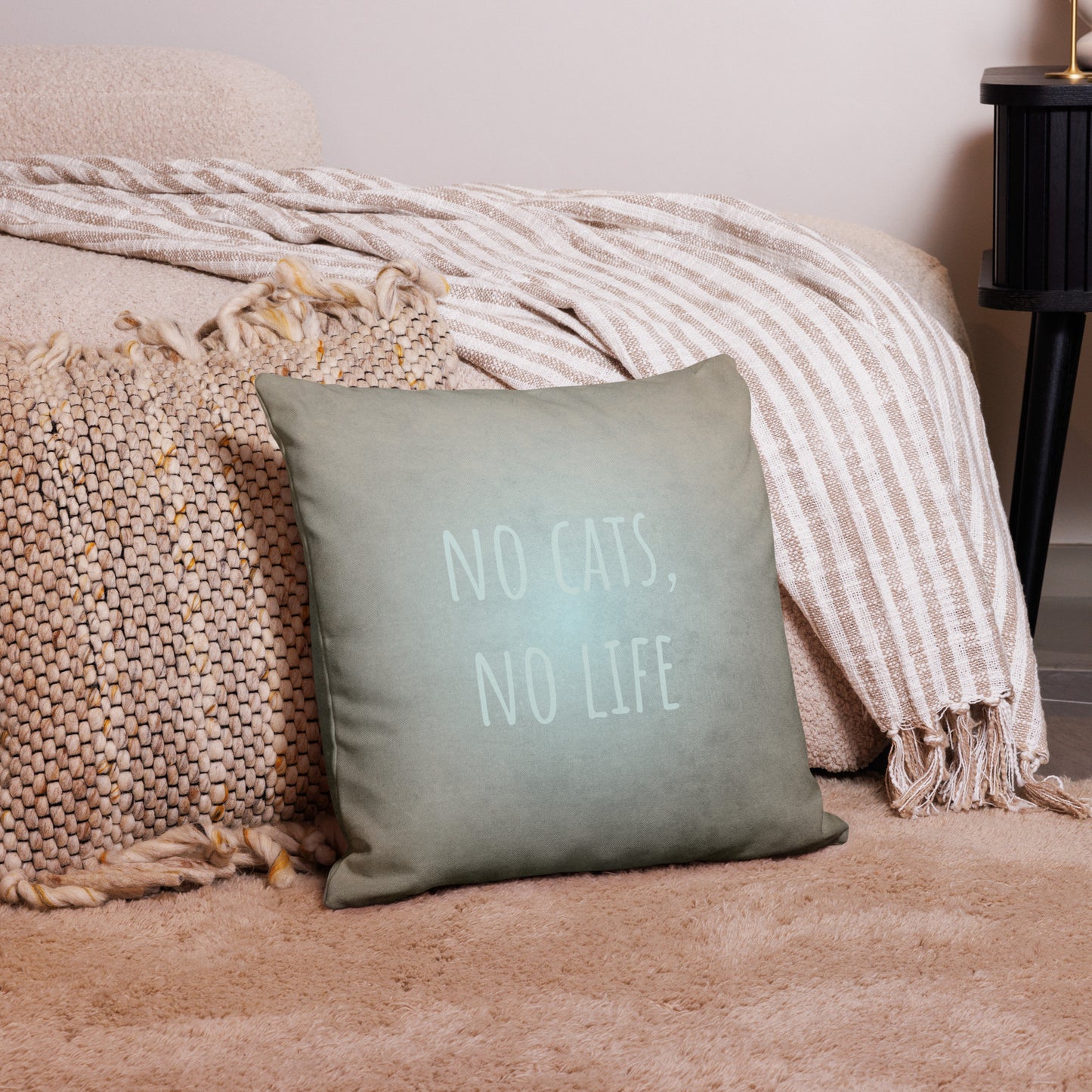 Premium Pillow Case + Cats