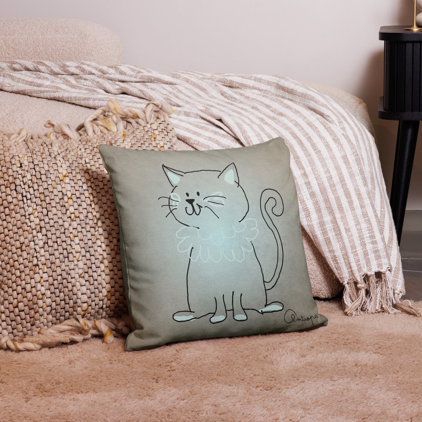 Premium Pillow Case + Cats