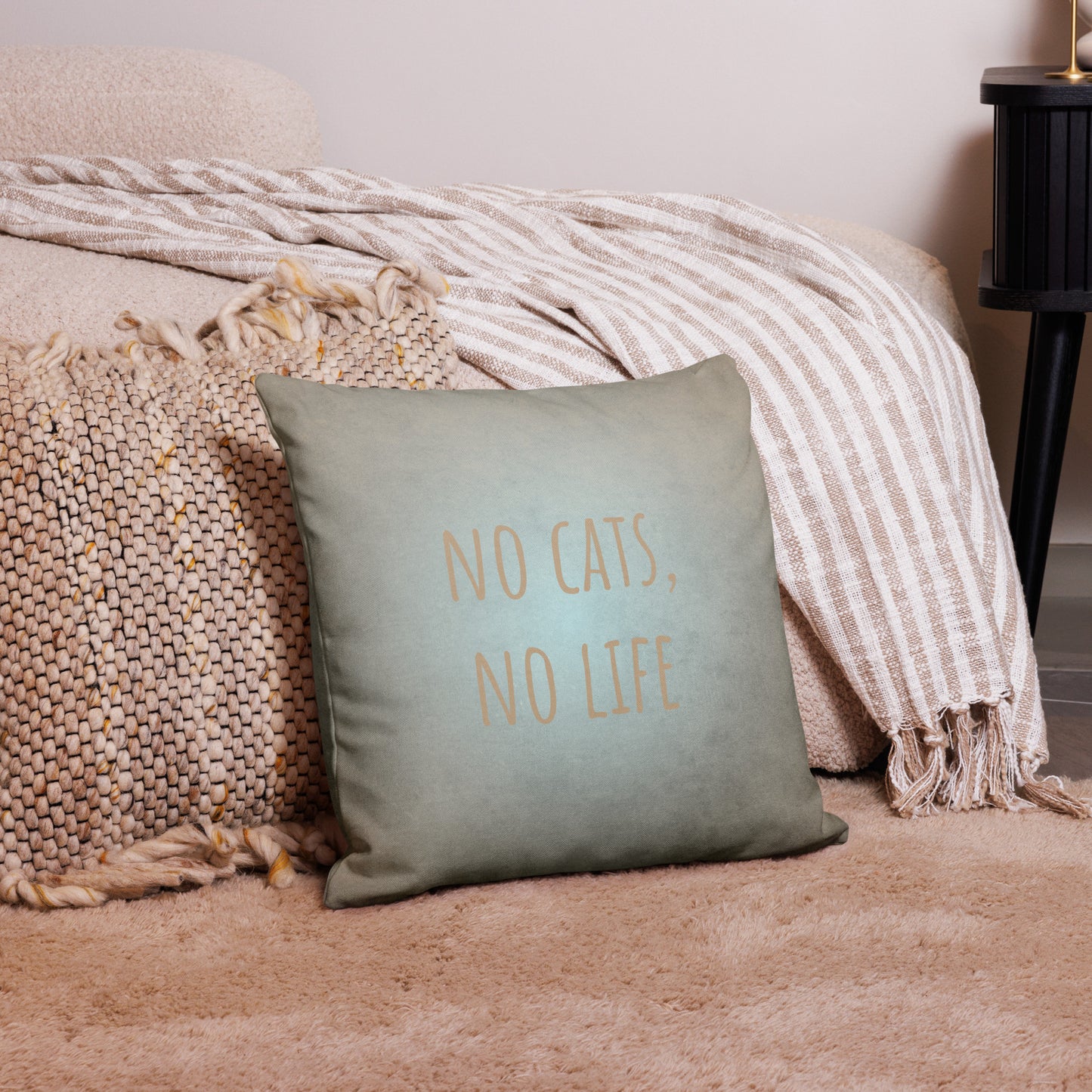 Premium Pillow Case + Cats