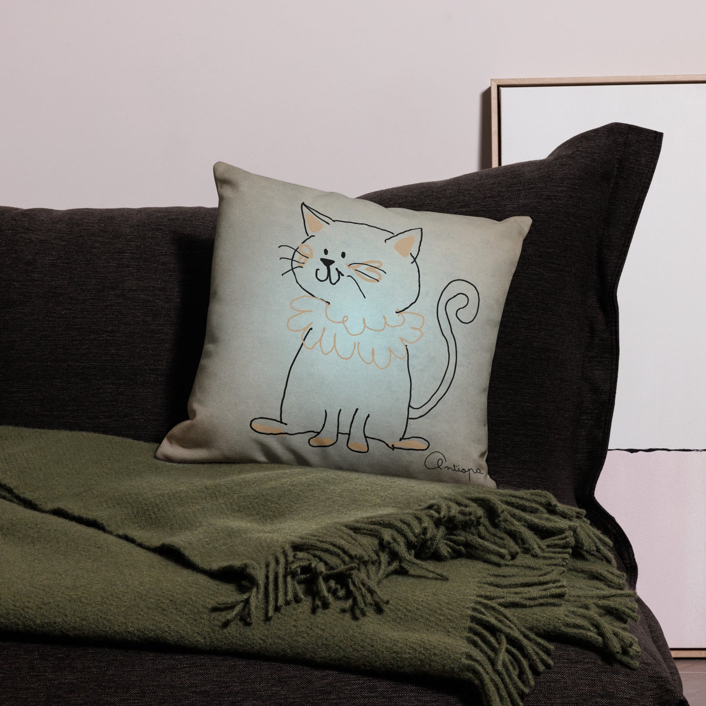 Premium Pillow Case + Cats