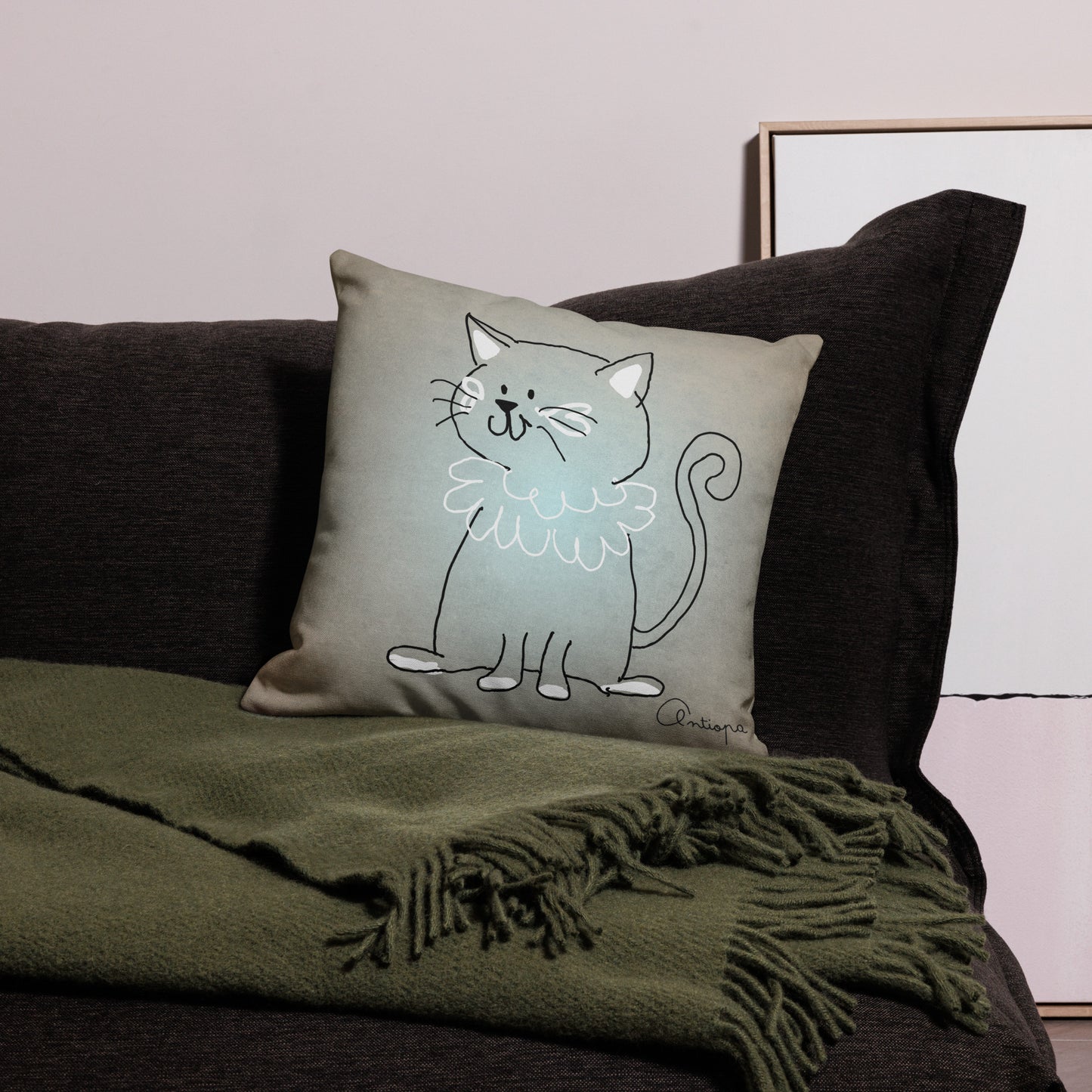 Premium Pillow Case + Cats