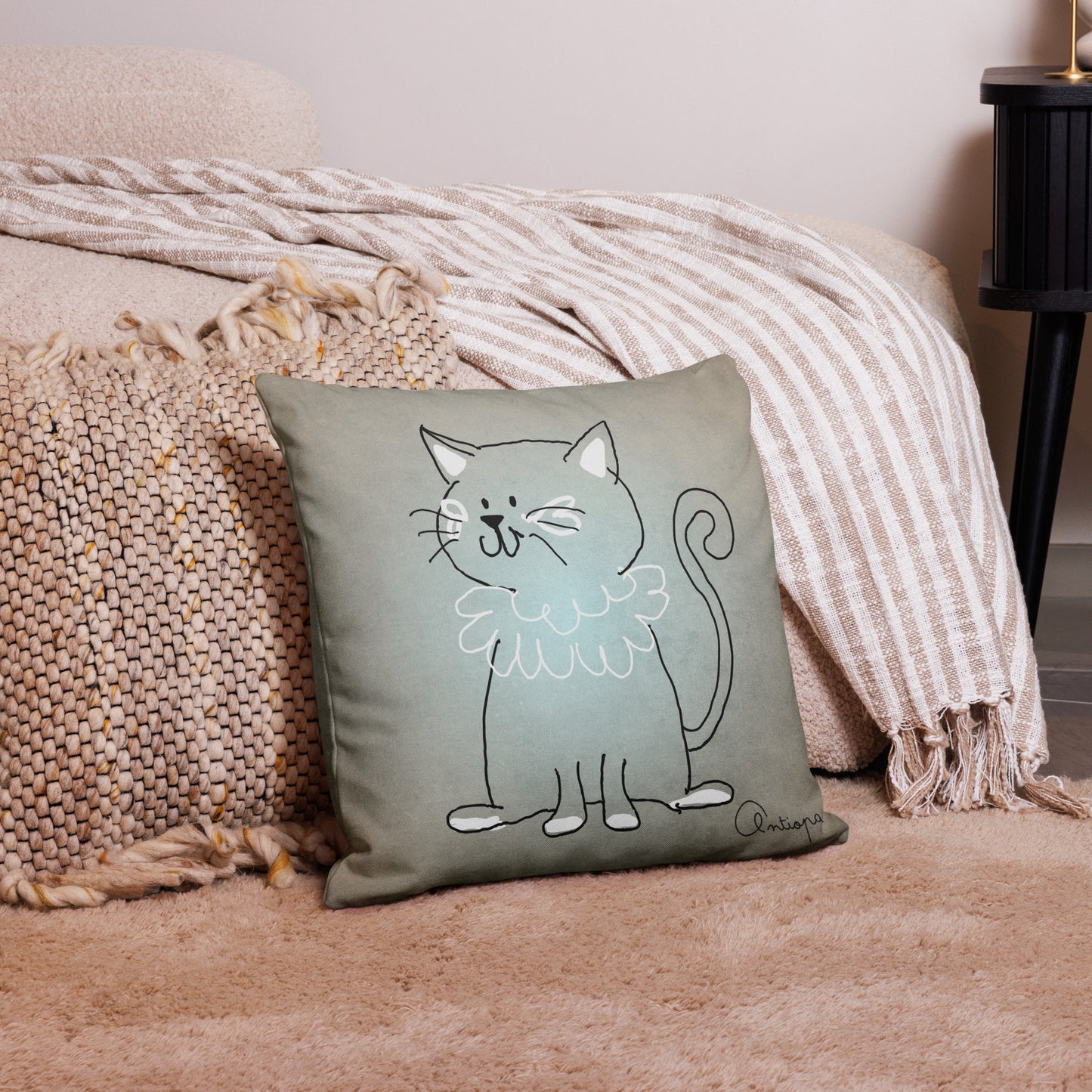 Premium Pillow Case + Cats
