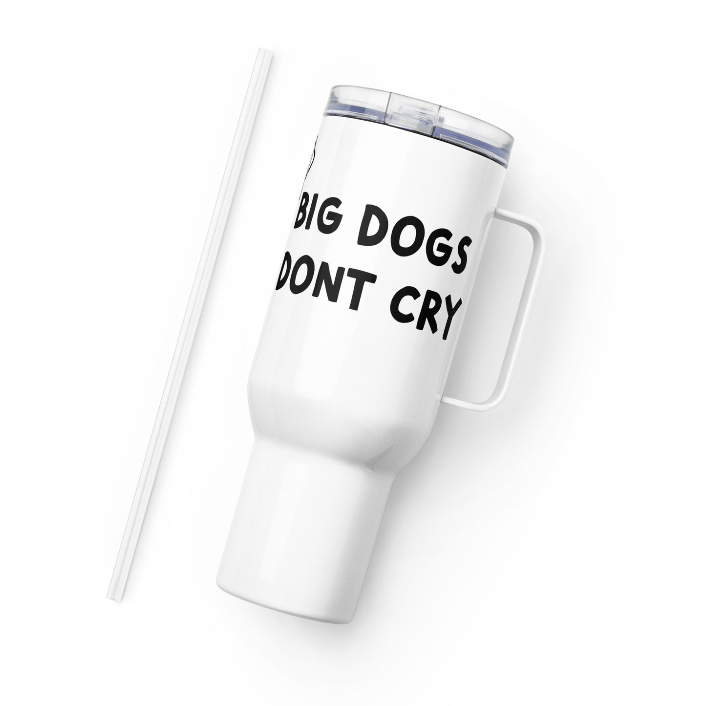 Travel mug with a handle