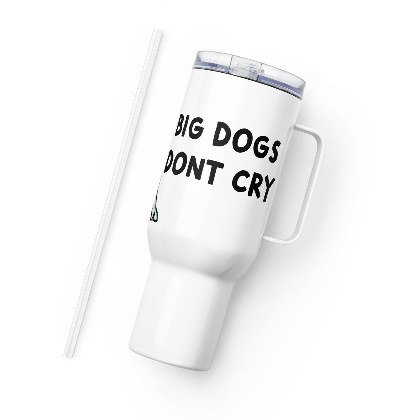 Travel mug with a handle
