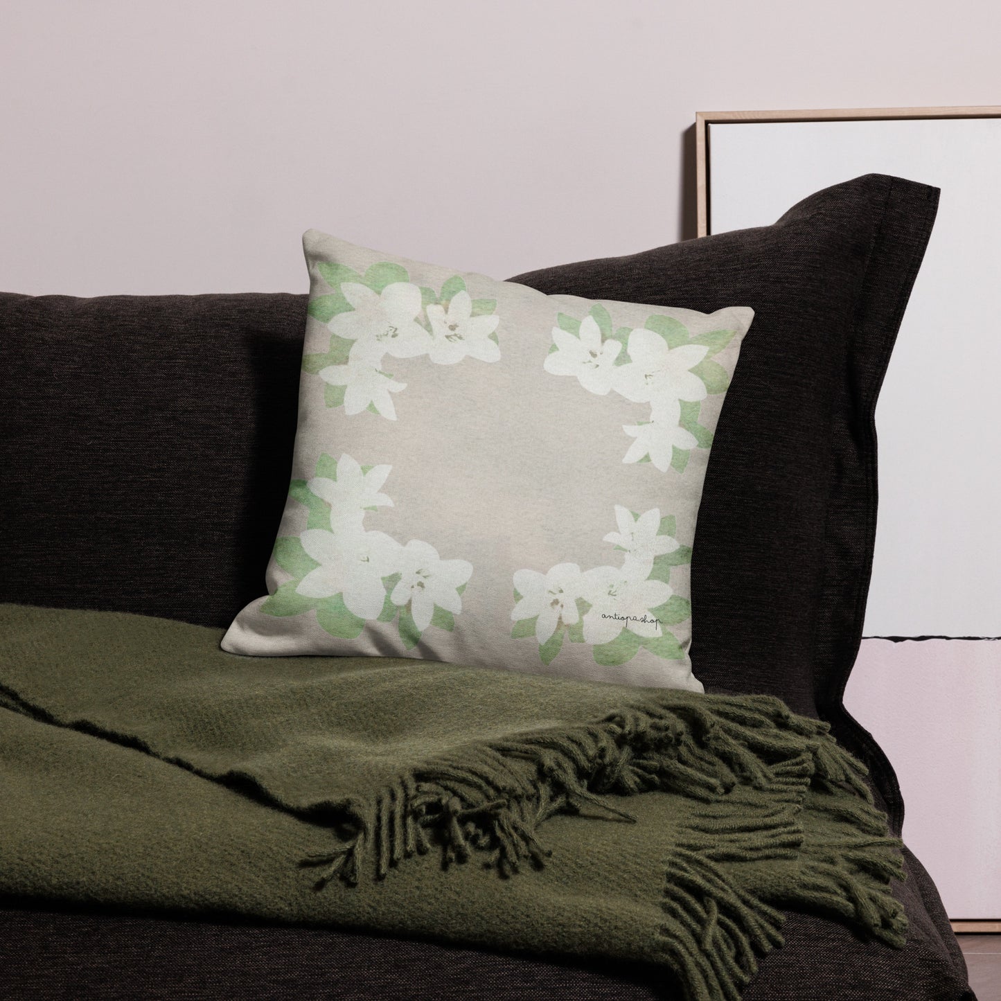 Premium Cushion Cover (Fresh Bloom Floral)