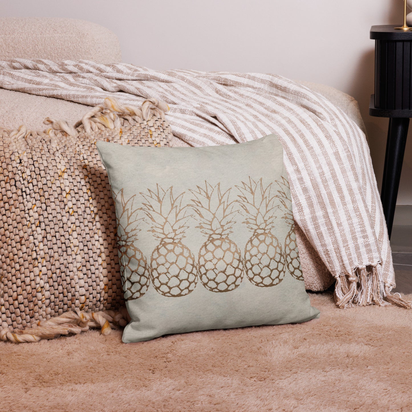 Premium Pillow Case (Toasted Caramel Pineapple)
