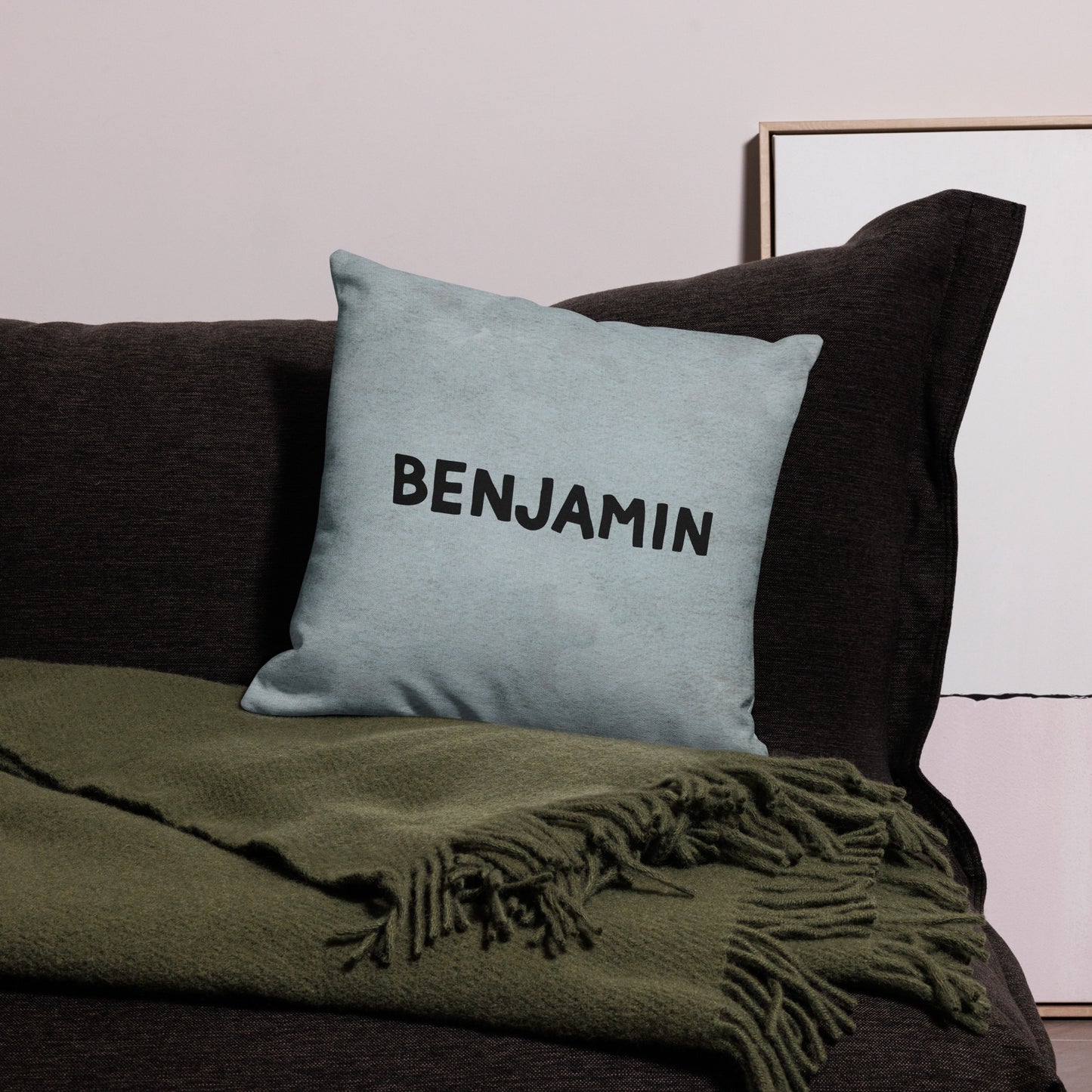 Keep Calm & Woof Premium Cushion Cover