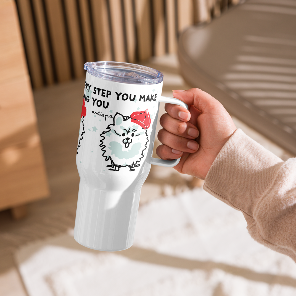 <I’ll Be Watching You for Pomeranian Lovers> Travel Mug