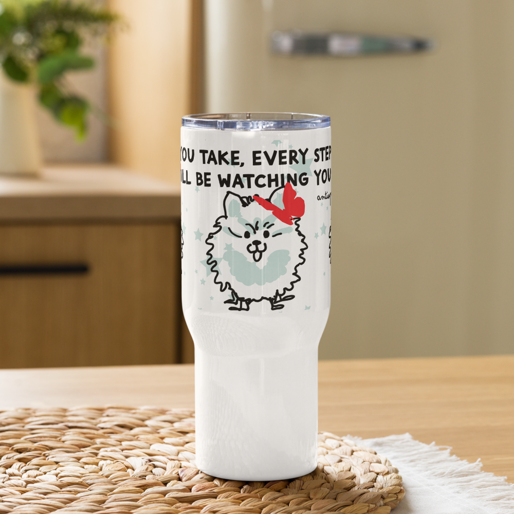 <I’ll Be Watching You for Pomeranian Lovers> Travel Mug
