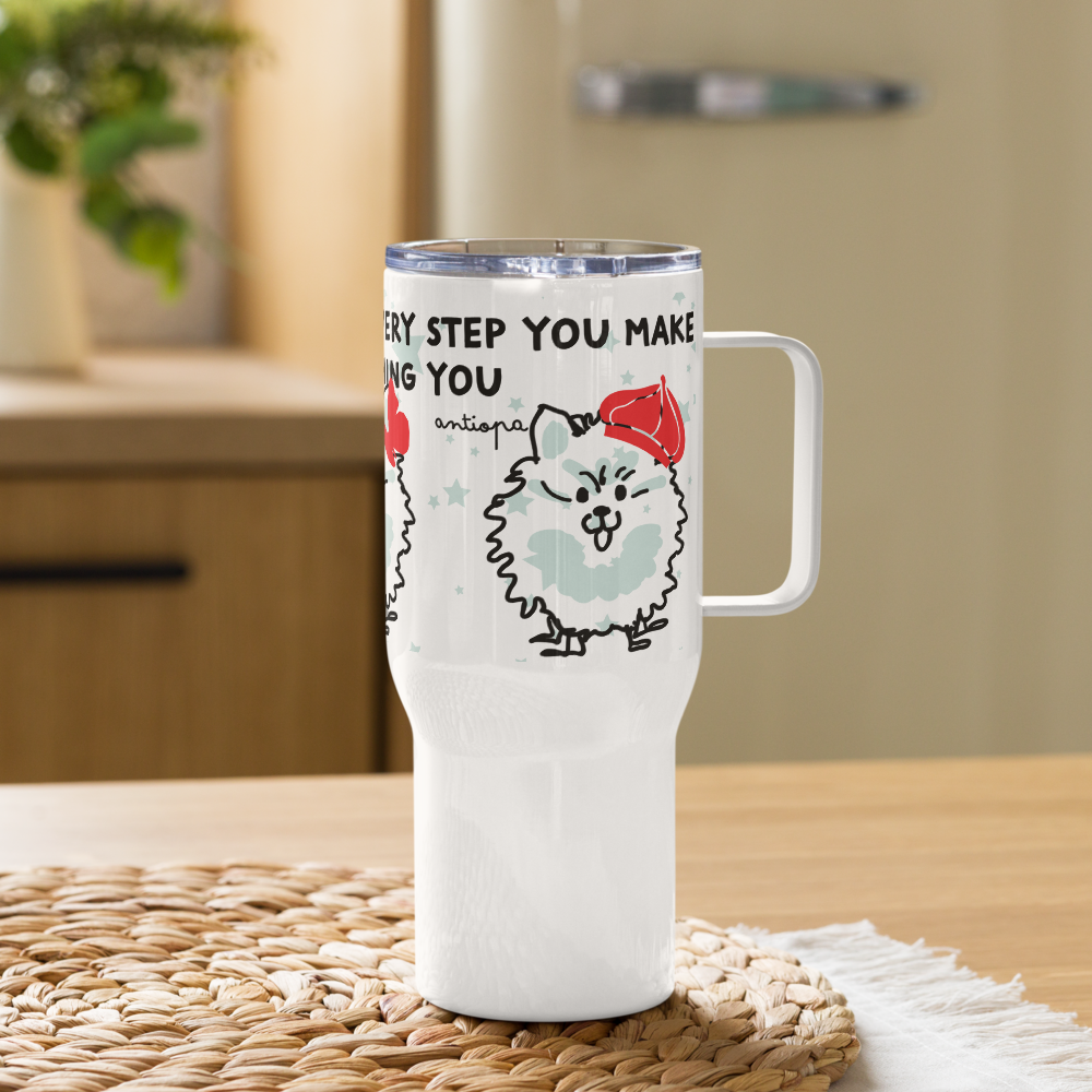 <I’ll Be Watching You for Pomeranian Lovers> Travel Mug