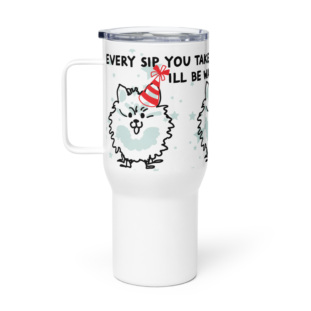 <I’ll Be Watching You for Pomeranian Lovers> Travel Mug