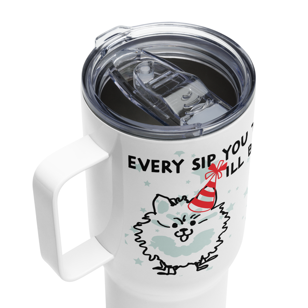 <I’ll Be Watching You for Pomeranian Lovers> Travel Mug
