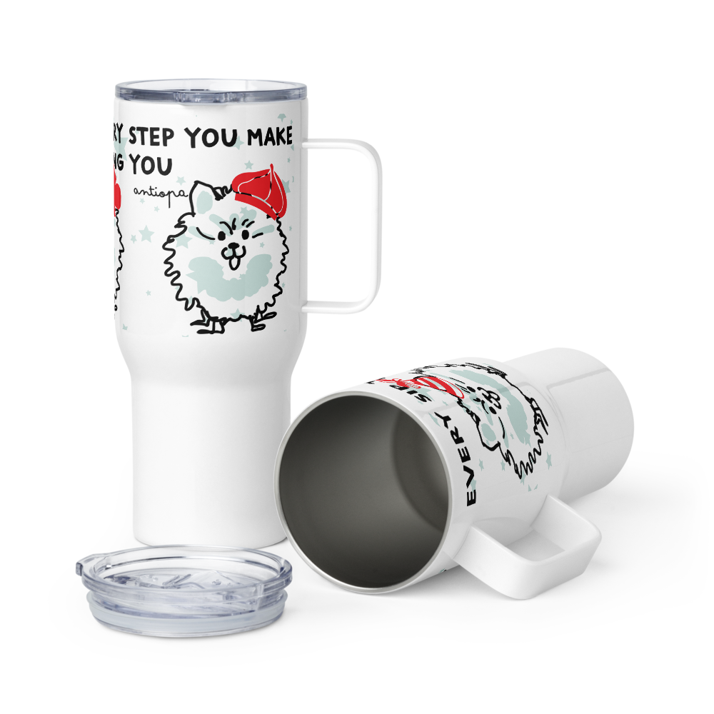 <I’ll Be Watching You for Pomeranian Lovers> Travel Mug