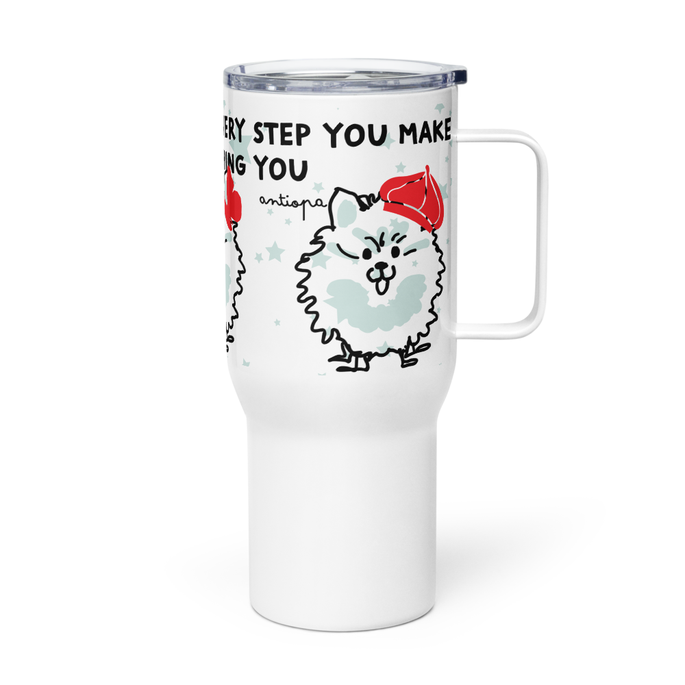 <I’ll Be Watching You for Pomeranian Lovers> Travel Mug