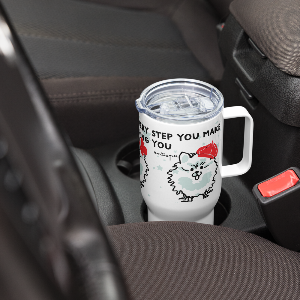 <I’ll Be Watching You for Pomeranian Lovers> Travel Mug