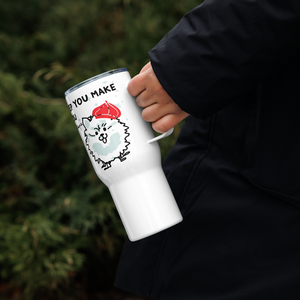 <I’ll Be Watching You for Pomeranian Lovers> Travel Mug