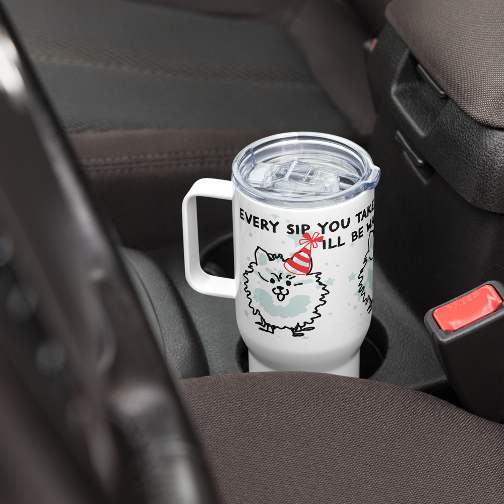 <I’ll Be Watching You for Pomeranian Lovers> Travel Mug