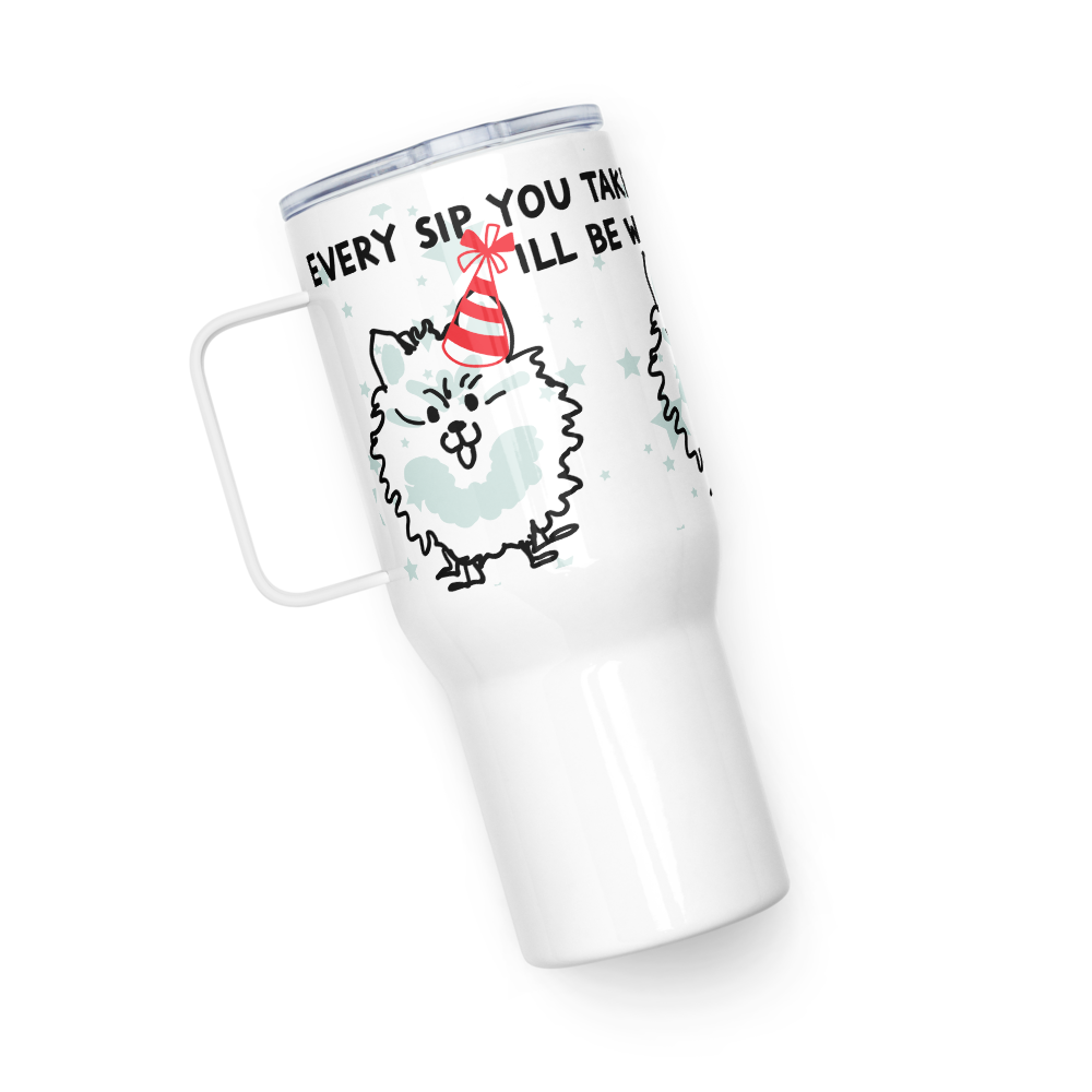 <I’ll Be Watching You for Pomeranian Lovers> Travel Mug