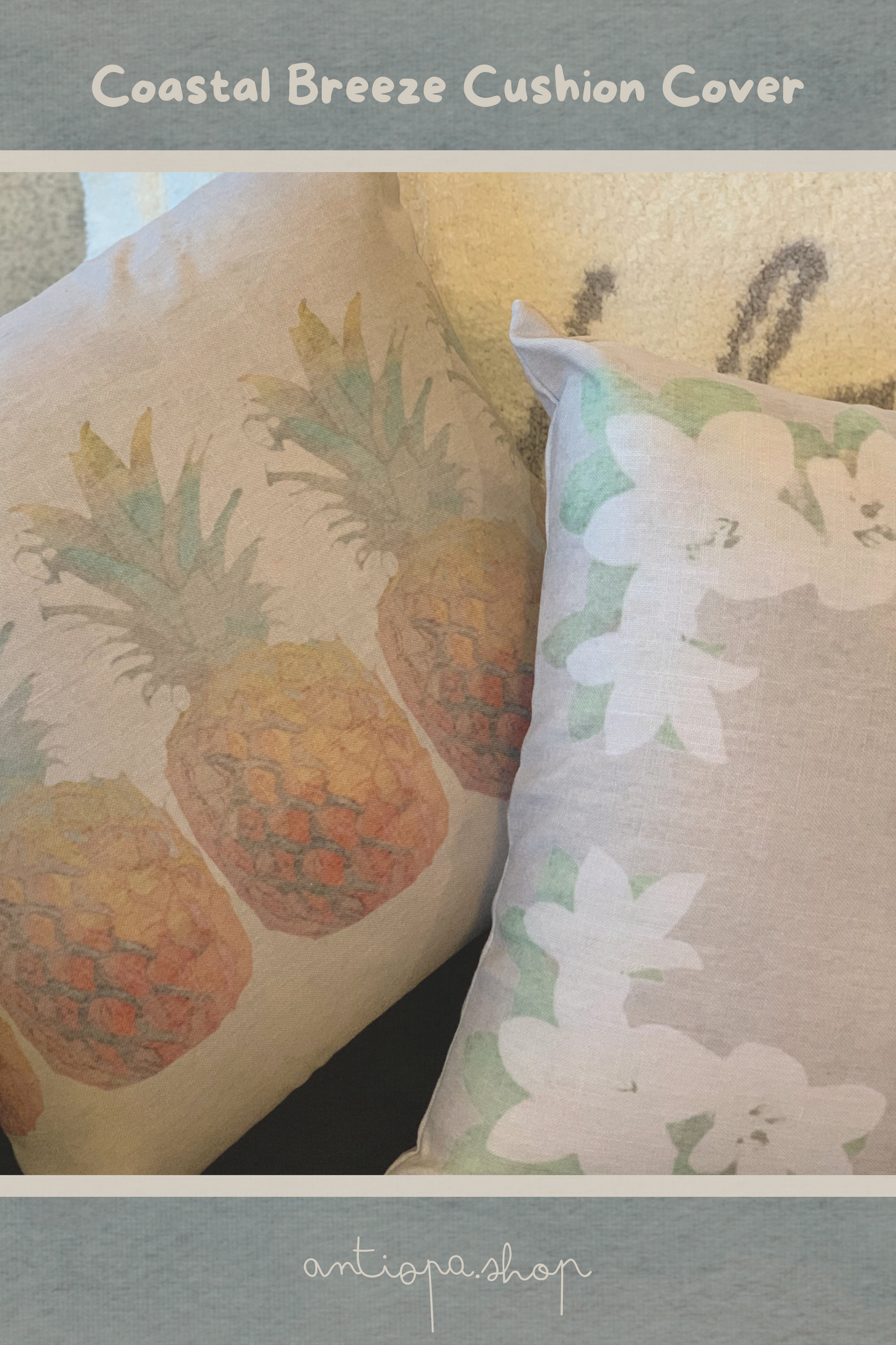 Premium Cushion Cover (Fresh Bloom Floral)
