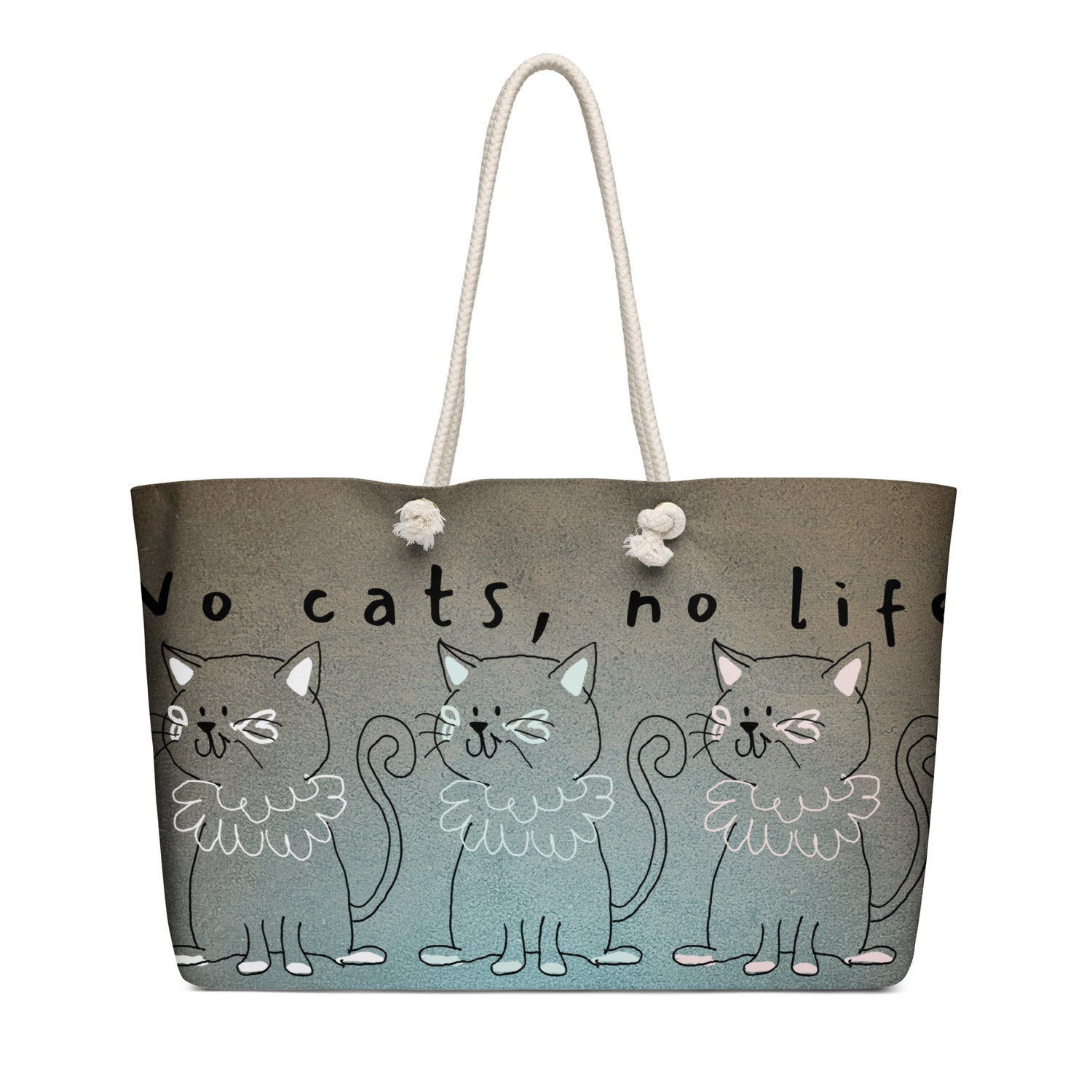 Oversized Weekender Bag + Cats