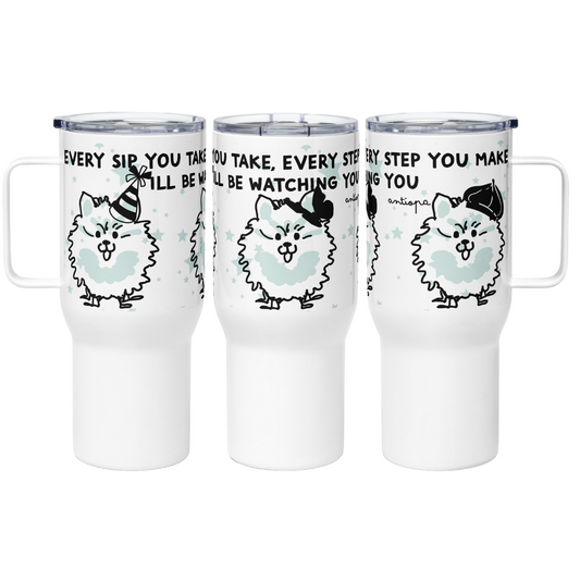 <I’ll Be Watching You for Pomeranian Lovers> Travel Mug