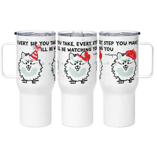 <I’ll Be Watching You for Pomeranian Lovers> Travel Mug