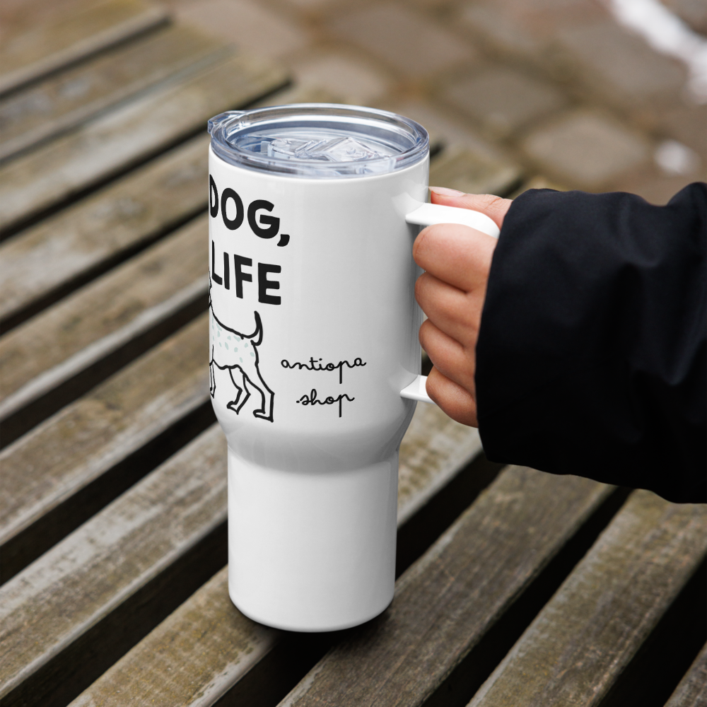 <No Dog, No Life> Travel Mug