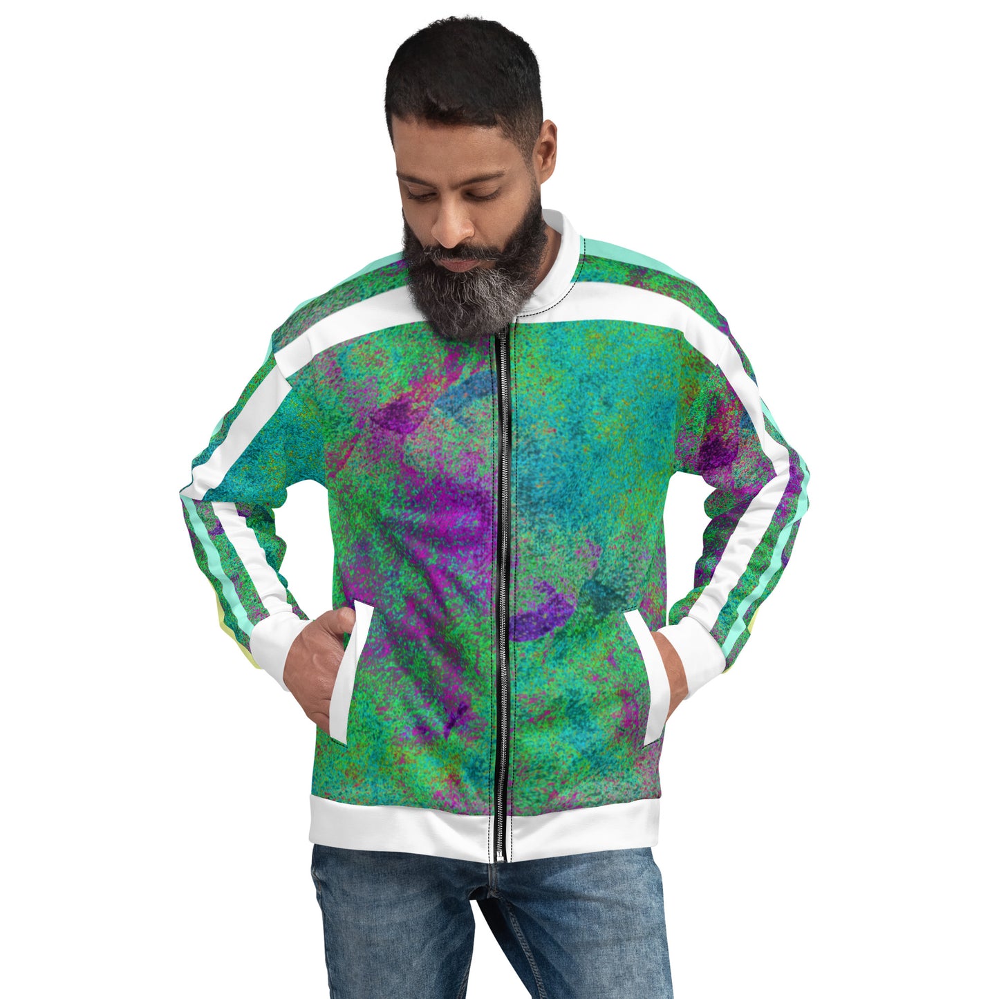 Sporty Unisex Bomber Jacket