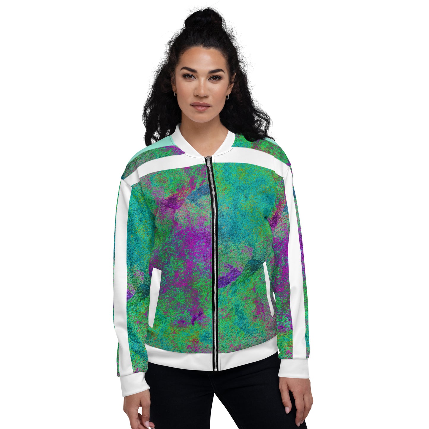 Sporty Unisex Bomber Jacket