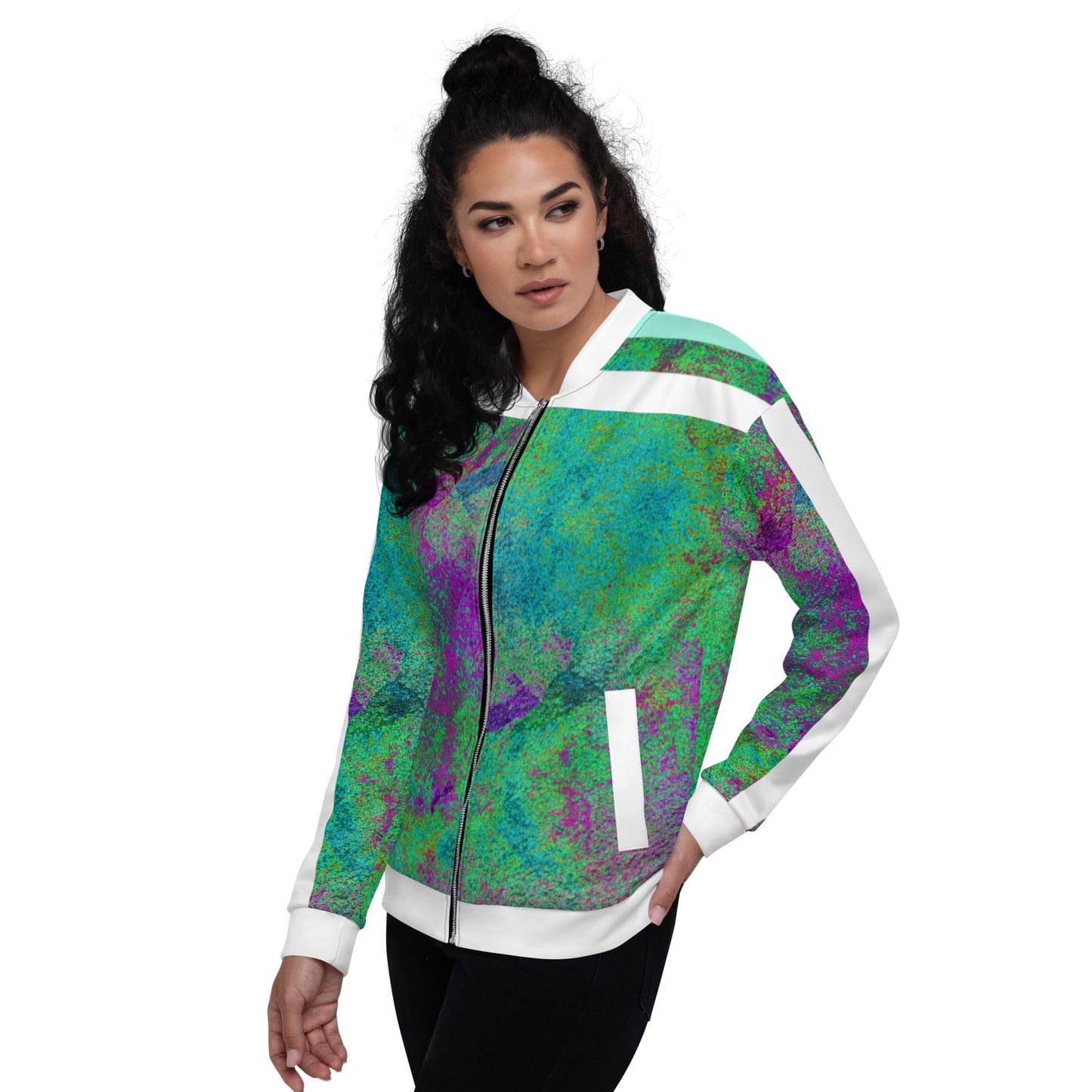 Sporty Unisex Bomber Jacket