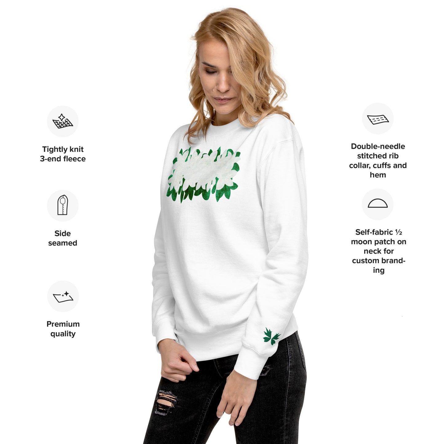 Floral Unisex Premium Sweatshirt